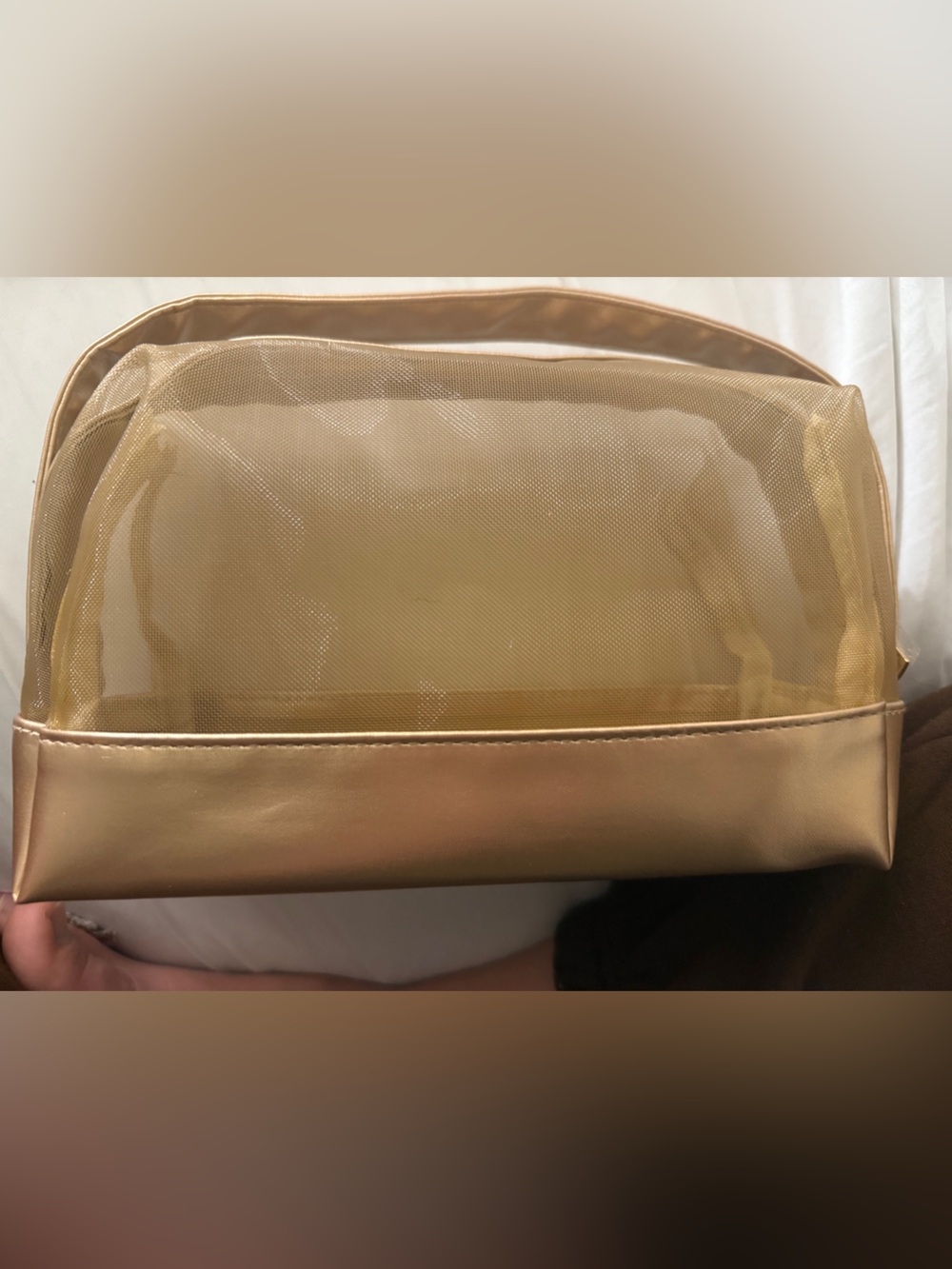 ❤️ 3/$25 Ulta Beauty Gold Mesh Cosmetics Bag